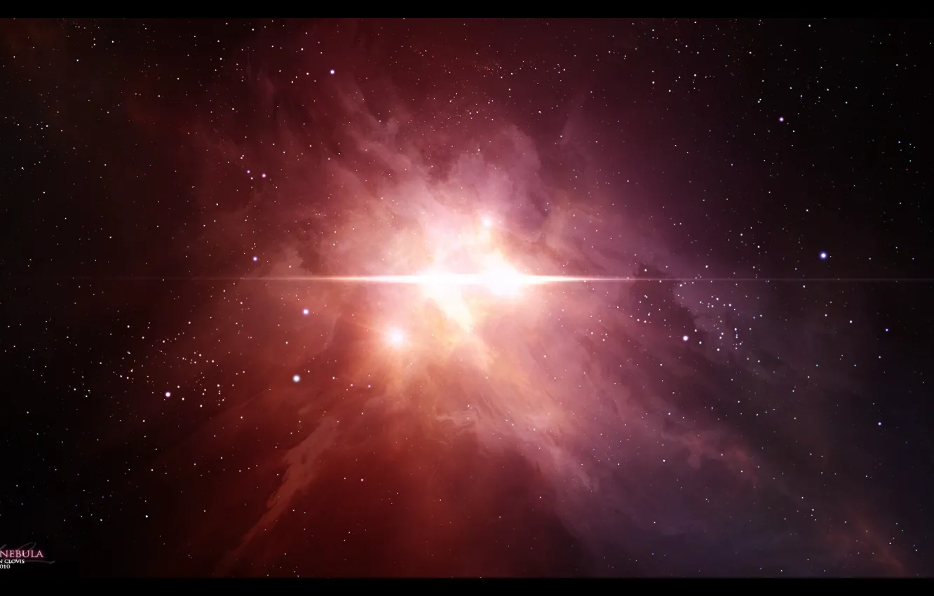 Фото обои звезды, свет, туманность, созвездие, vessa nebula