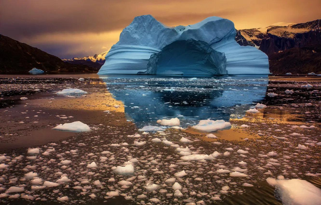 Фото обои nature, icebergs, Greenland