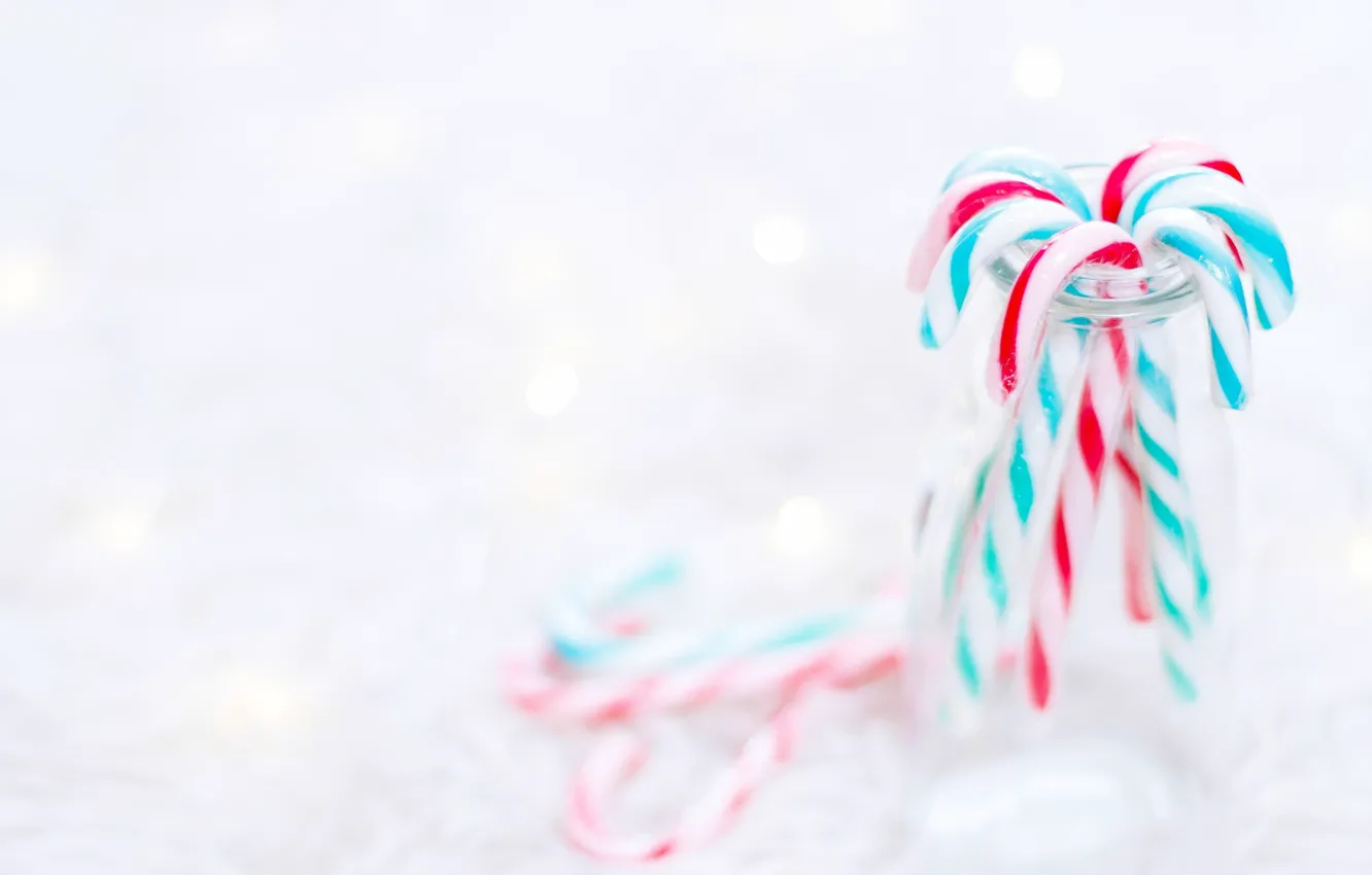 Фото обои Новый Год, леденец, New Year, sweet, candy, lollipop, canes