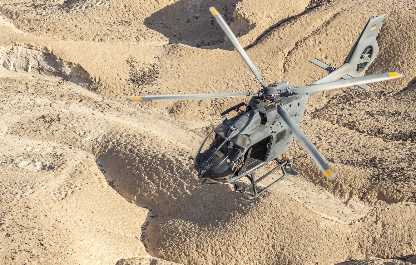 Фото обои ландшафт, вертолёт, Airbus Helicopters, H145M