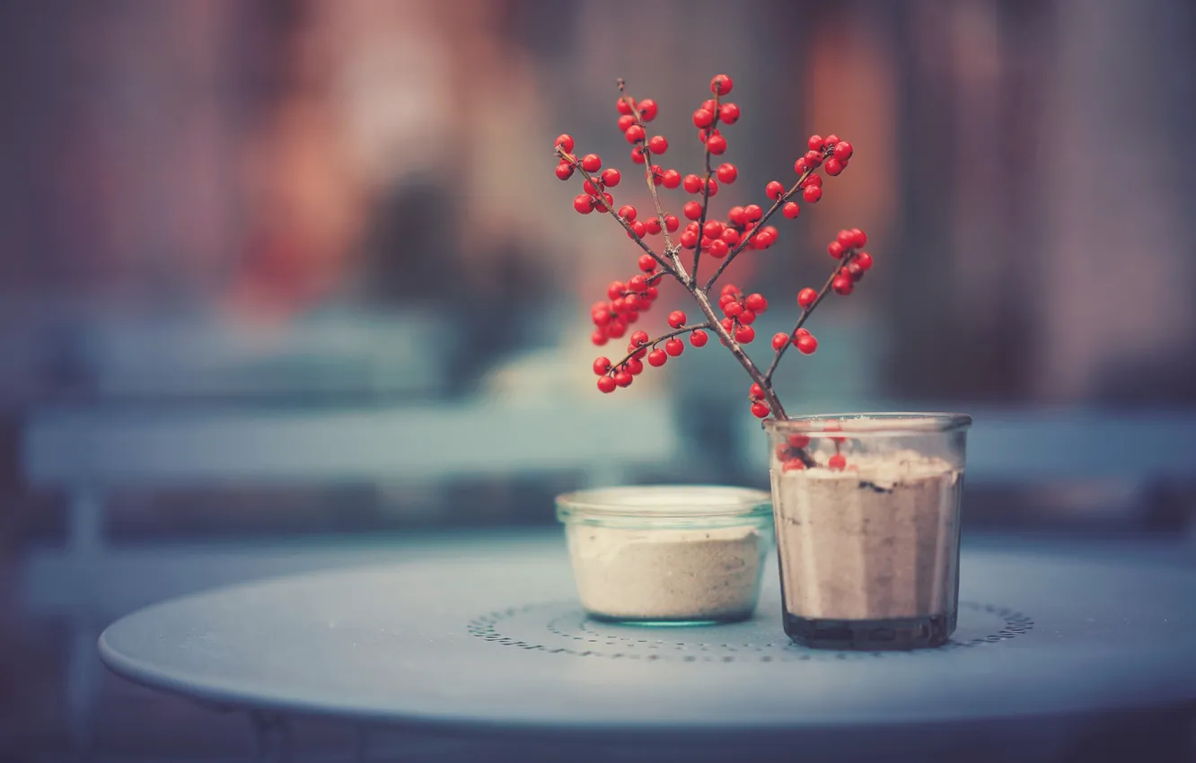 Фото обои стол, фон, breakfast