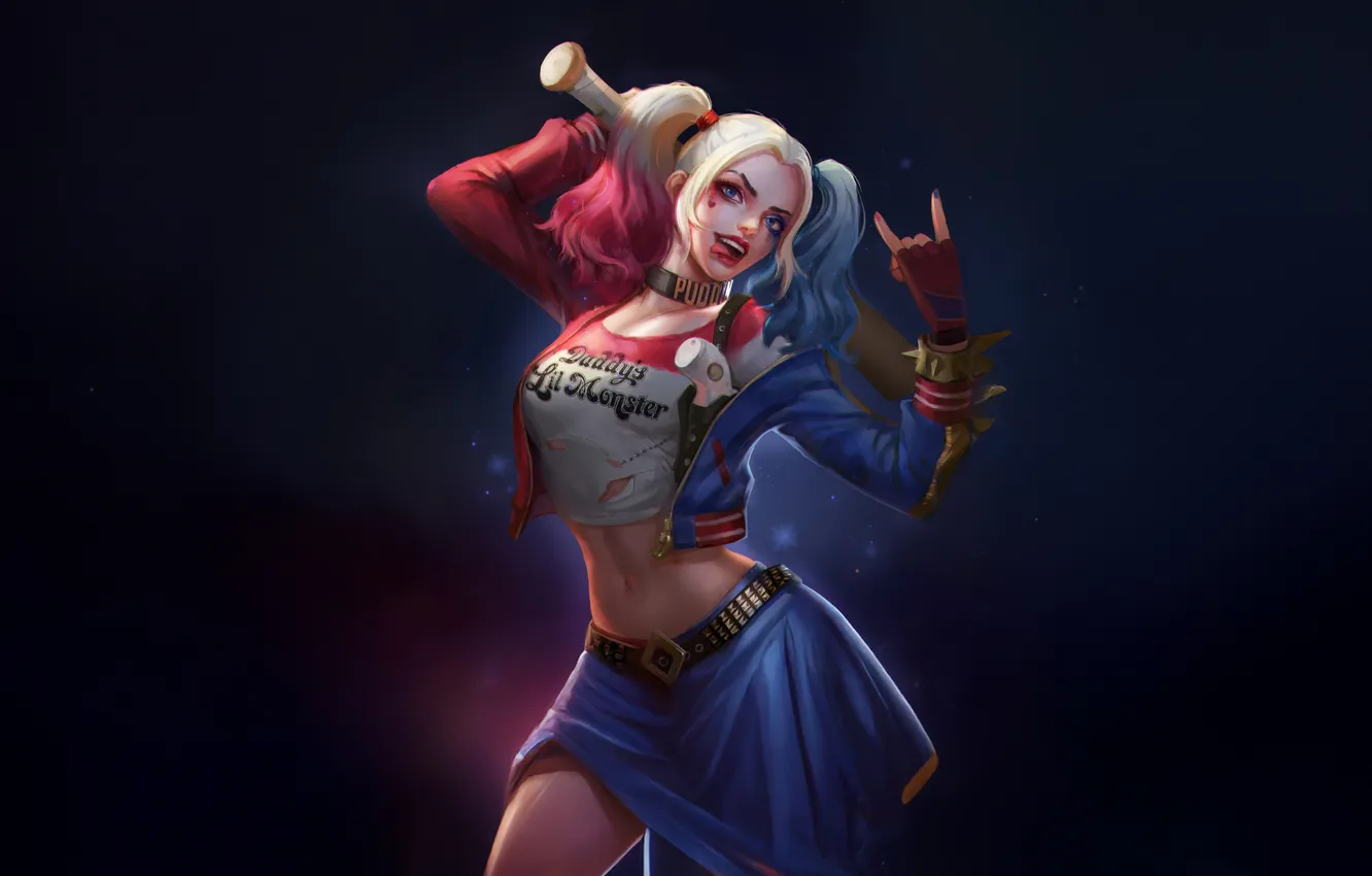 Фото обои madness, harley, quinn
