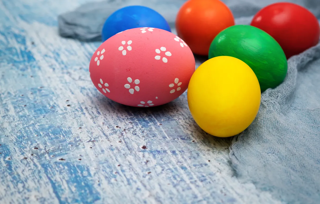 Фото обои праздник, яйца, пасха, ткань