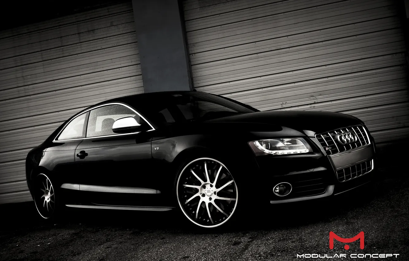 Фото обои Audi, ауди, чёрная, modular concept