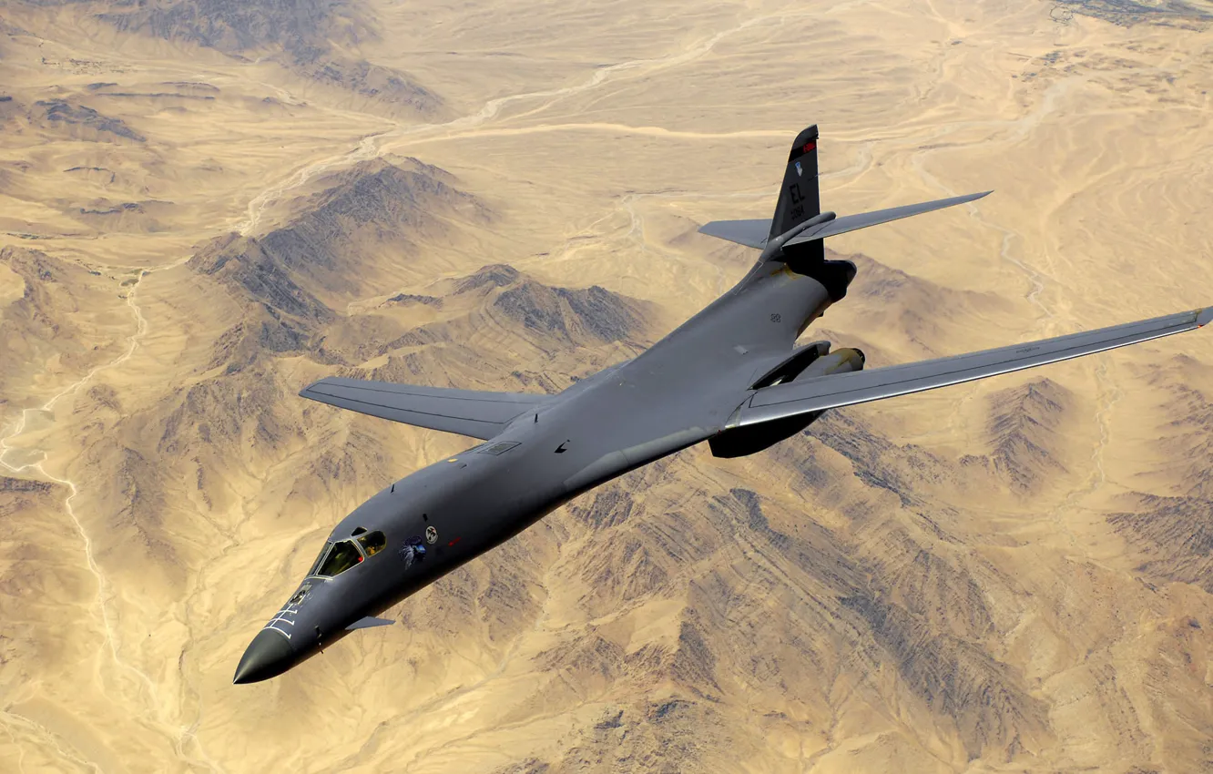 Фото обои самолет, пустыня, desert, military, военный, airplane, B1-B Lancer
