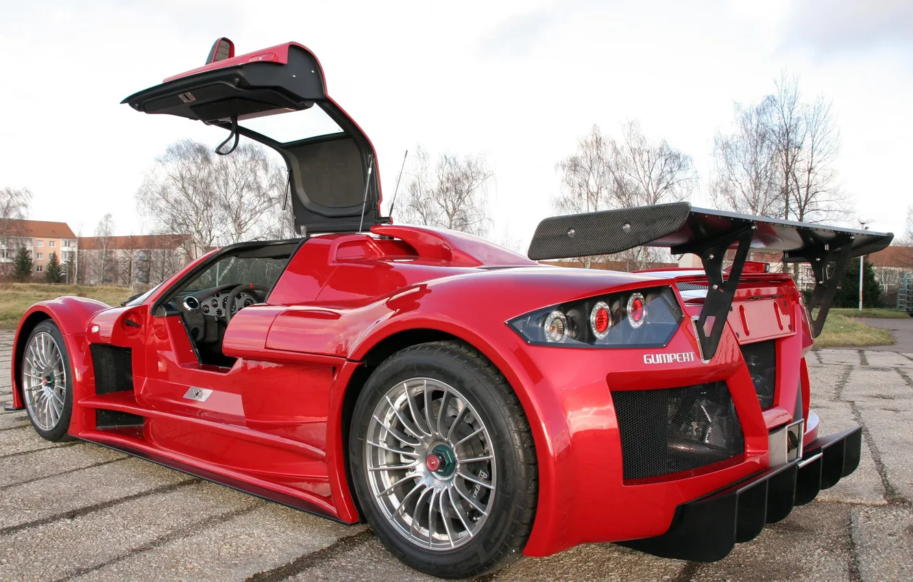 Фото обои суперкар, red, Gumpert, supercar, Apollo, Sport