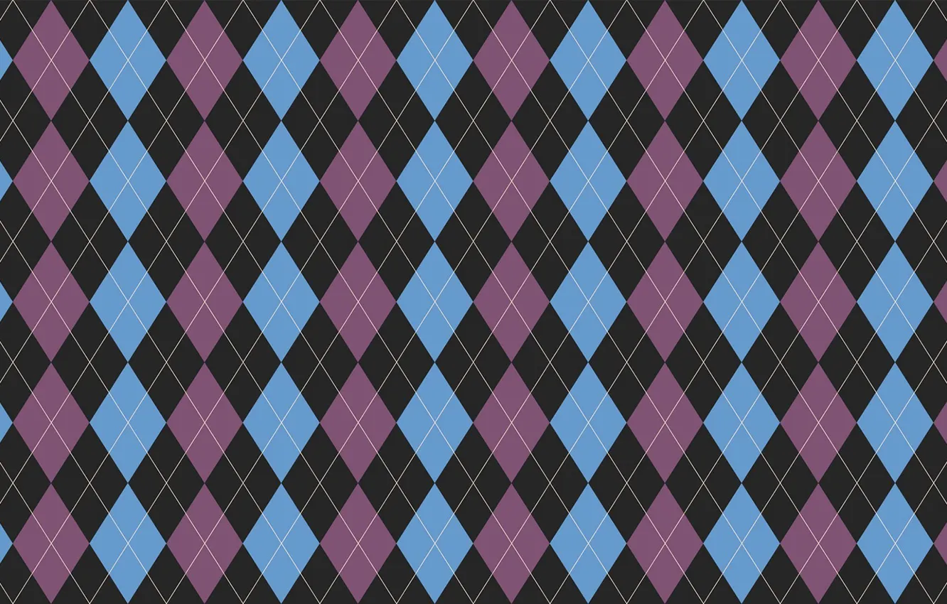 Фото обои белый, фиолетовый, линии, голубой, обои, черный, текстура, ромбы