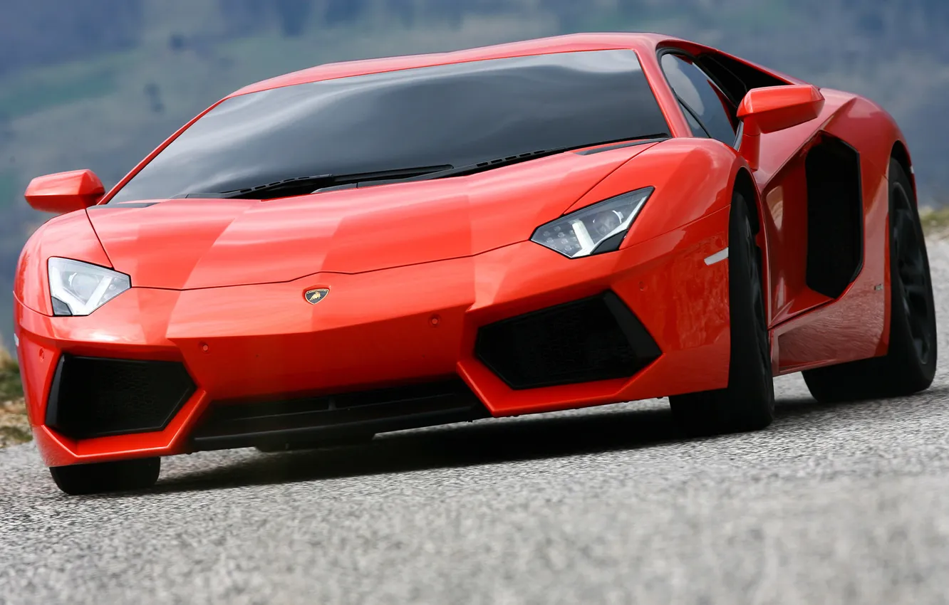 Фото обои авто, красный, суперкар, red, LP700-4, Lamborghini Aventador