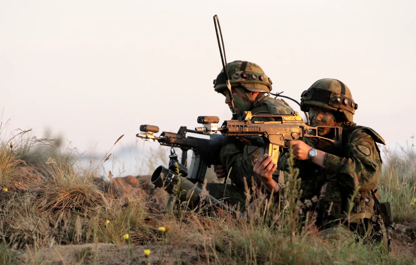Фото обои оружие, солдаты, Lithuanian Army