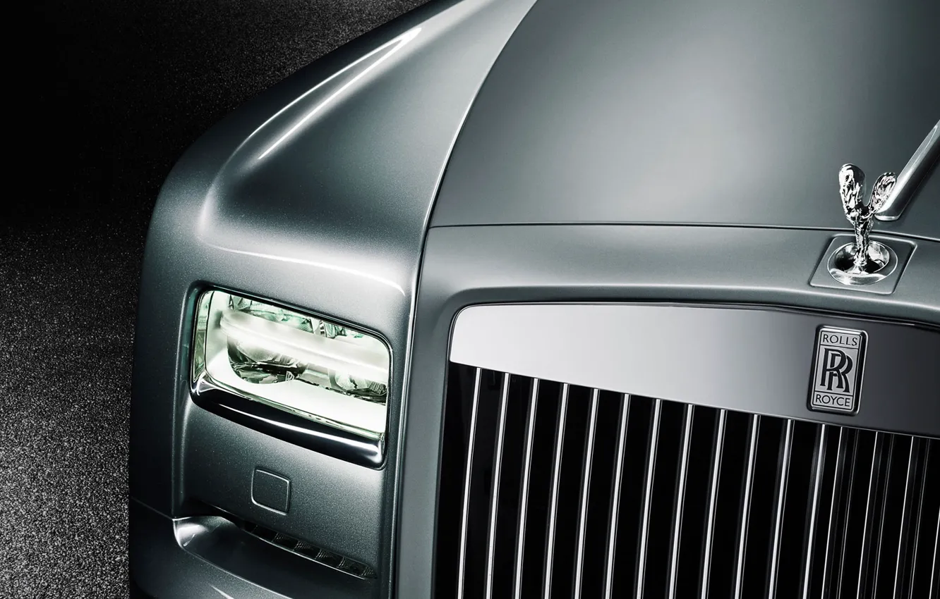 Фото обои фара, Rolls-Royce, решетка, эмблема