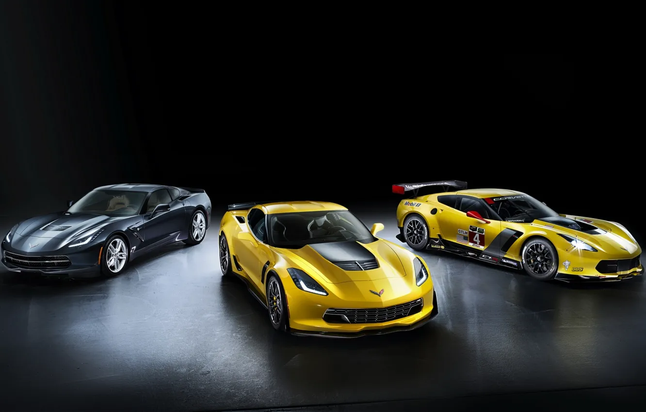 Фото обои фон, Z06, Corvette, Chevrolet, Шевроле, суперкар, передок, Stingray