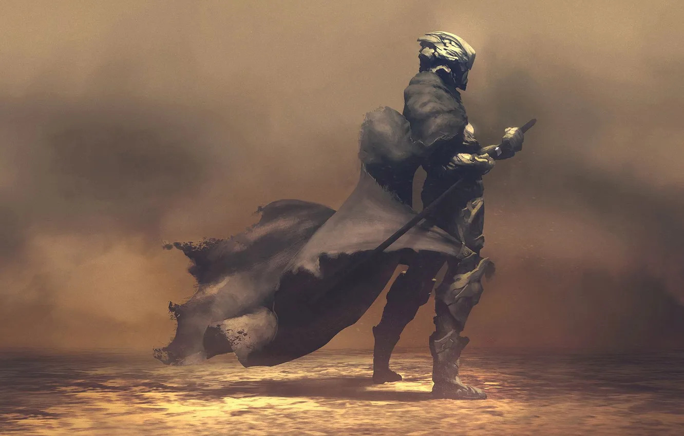 Фото обои wallpaper, Storm, Warrior, Desert, Other games