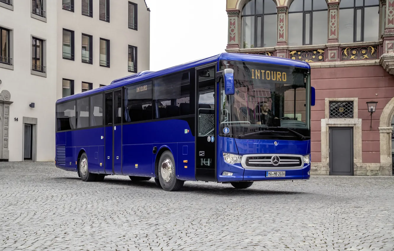 Фото обои city, Mercedes Benz, bus, coach, 2021, Intouro