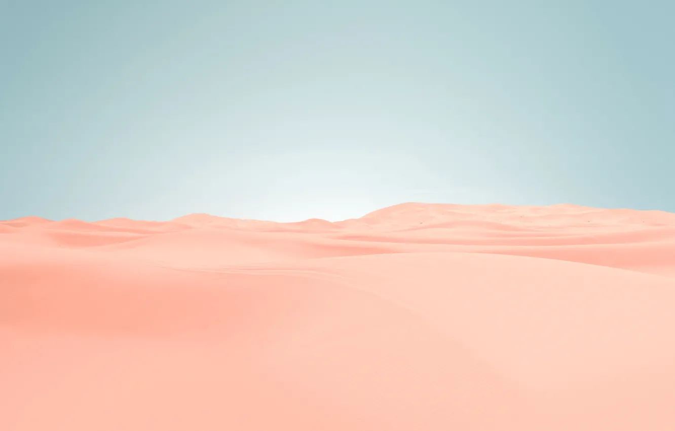 Фото обои песок, небо, пустыня, бархан