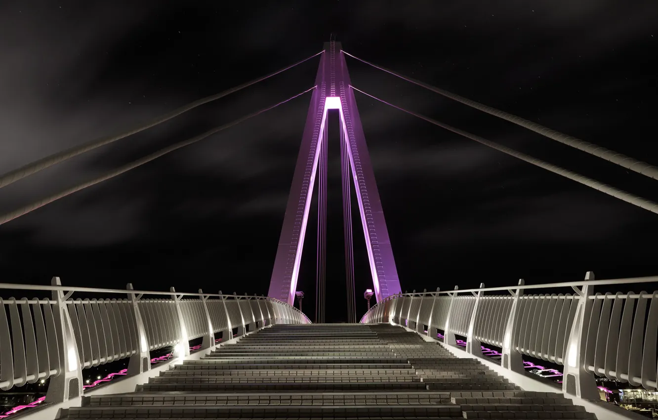 Фото обои Taiwan, Taipei, purple bridge