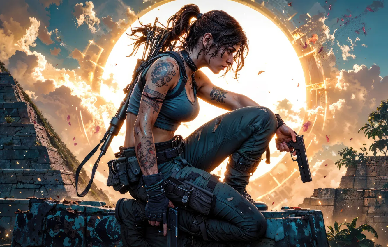 Фото обои lara croft, tomb raider, games