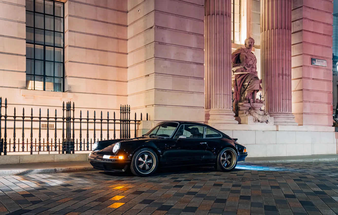 Фото обои car, 911, Porsche, black, 964, Theon Design Porsche 911