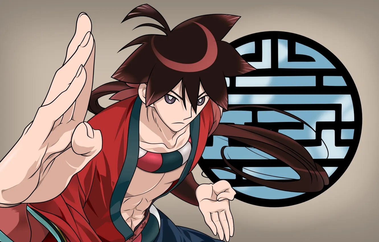Фото обои аниме, арт, парень, Katanagatari, yasuri shichika
