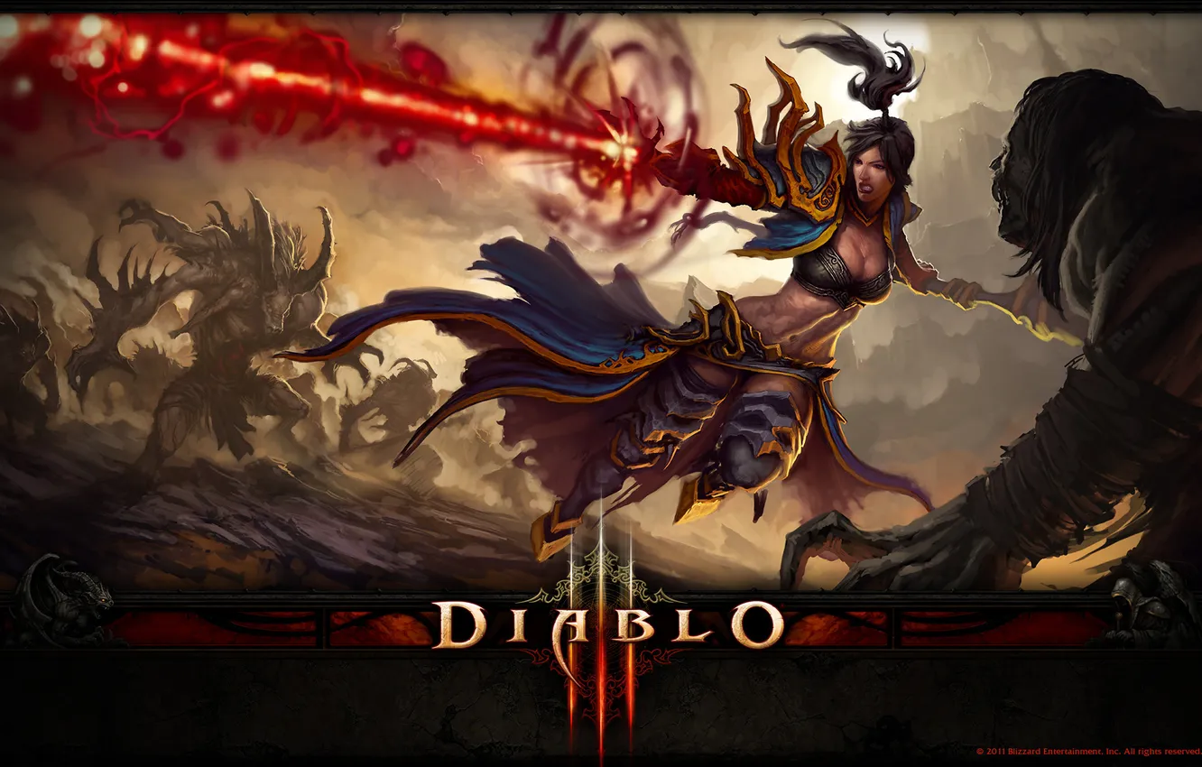 Фото обои Blizzard, Diablo 3, Diablo III, Diablo, диабло 3, диабло, диабло III