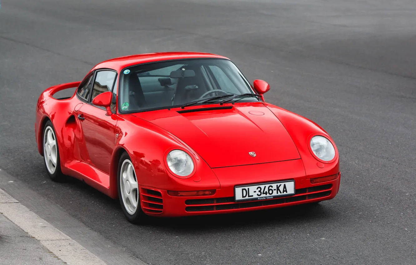 Фото обои Porsche, Red, Sport, 959