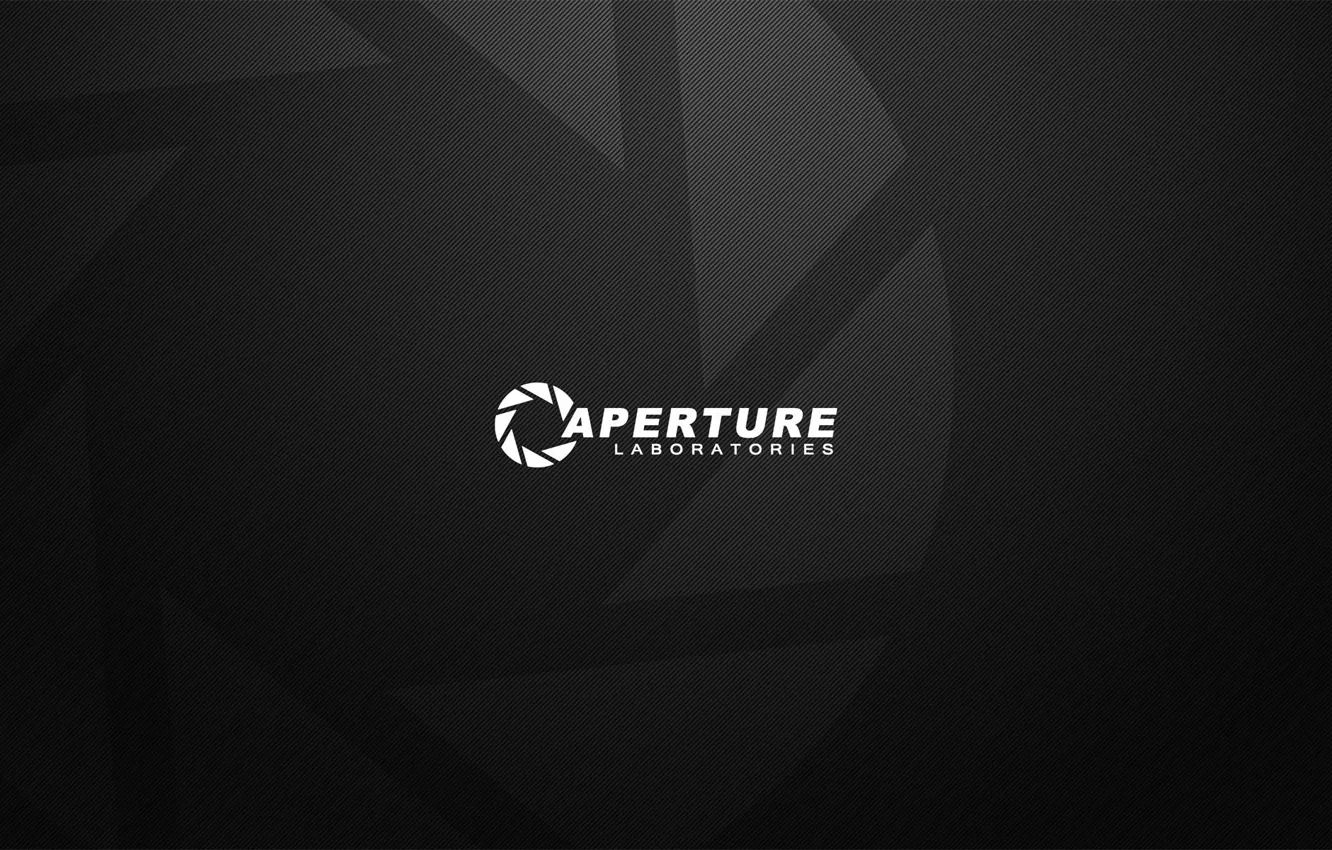 Фото обои логотип, портал, portal, Aperture Laboratories