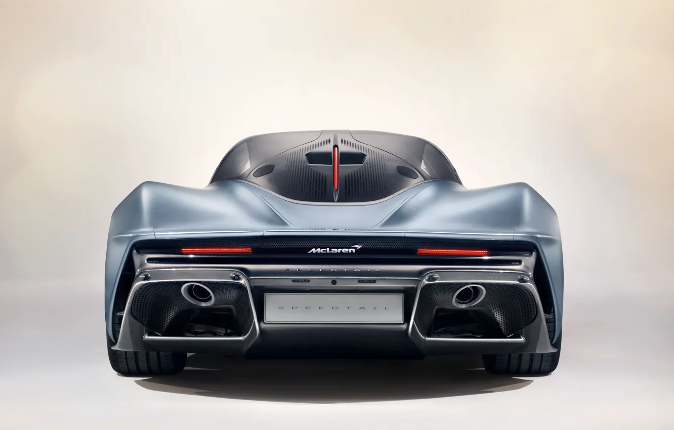 Фото обои McLaren, вид сзади, гиперкар, 2019, Speedtail