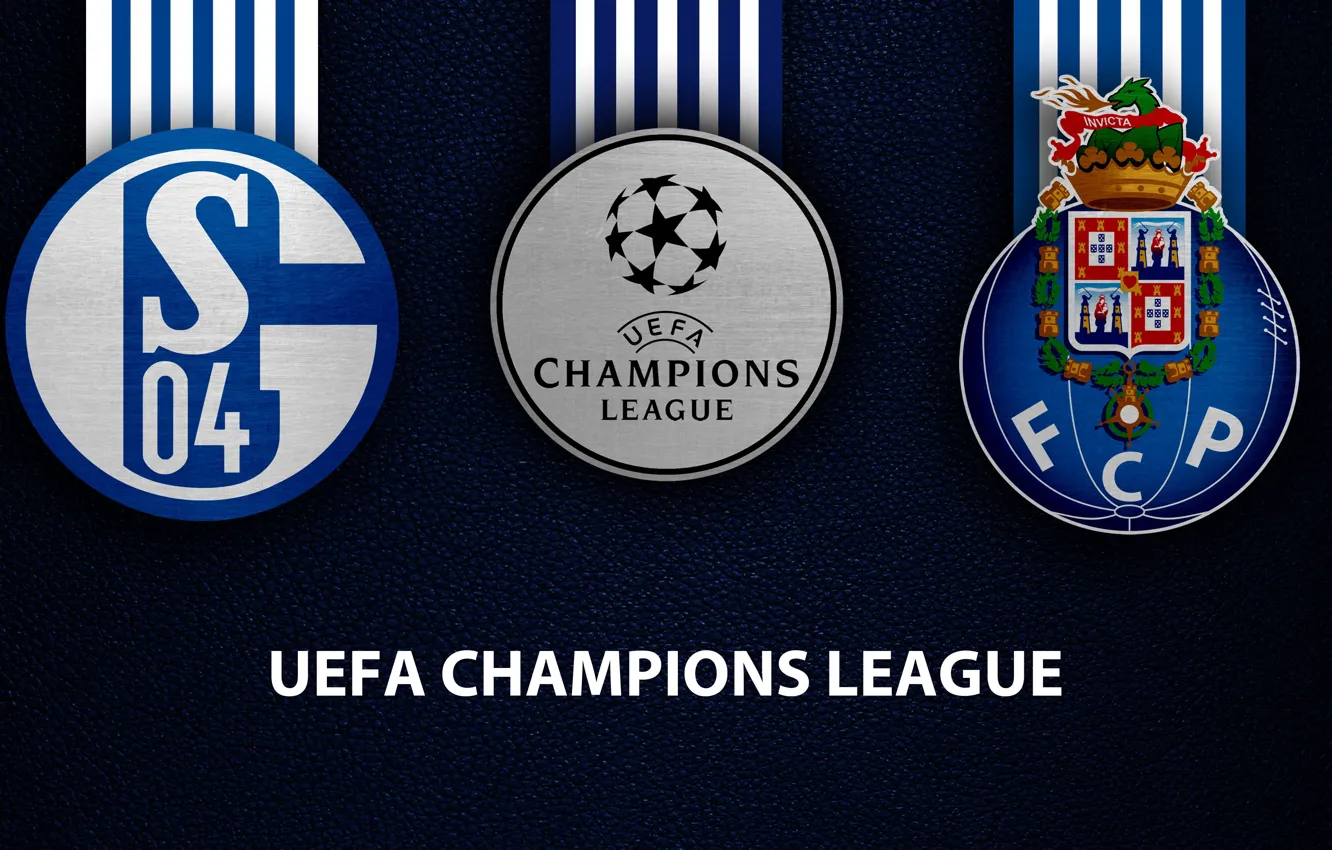 Фото обои wallpaper, sport, logo, football, Schalke 04, UEFA Champions League, Porto, Schalke 04 vs Porto