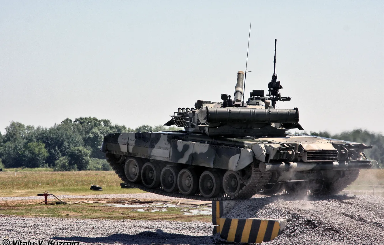 Фото обои танк, Россия, полигон, военная техника, т-80 УД