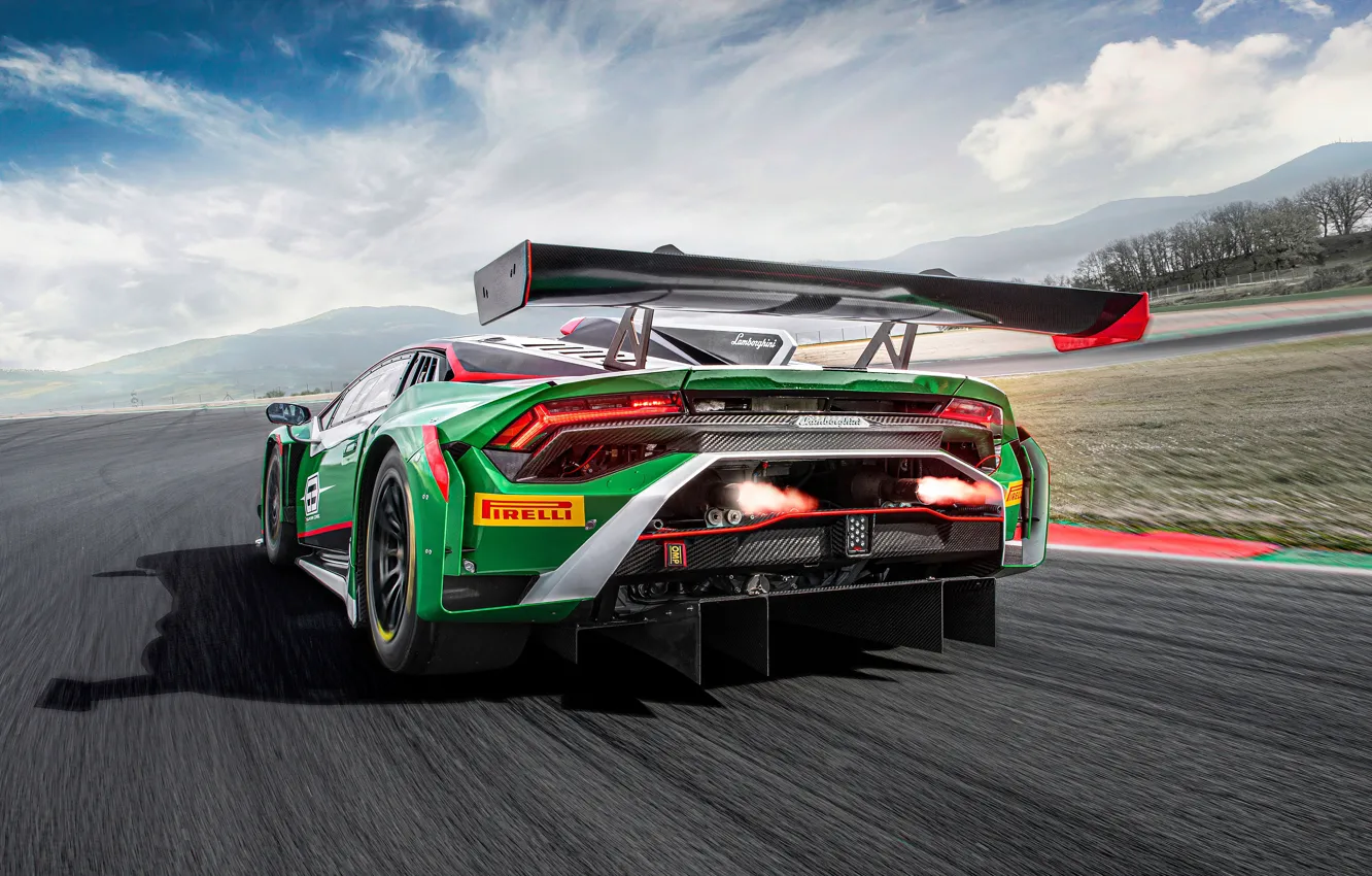 Фото обои Lamborghini, GT3, гоночный трек, Huracan, 2022, EVO2, Lamborghini Huracan GT3 EVO2
