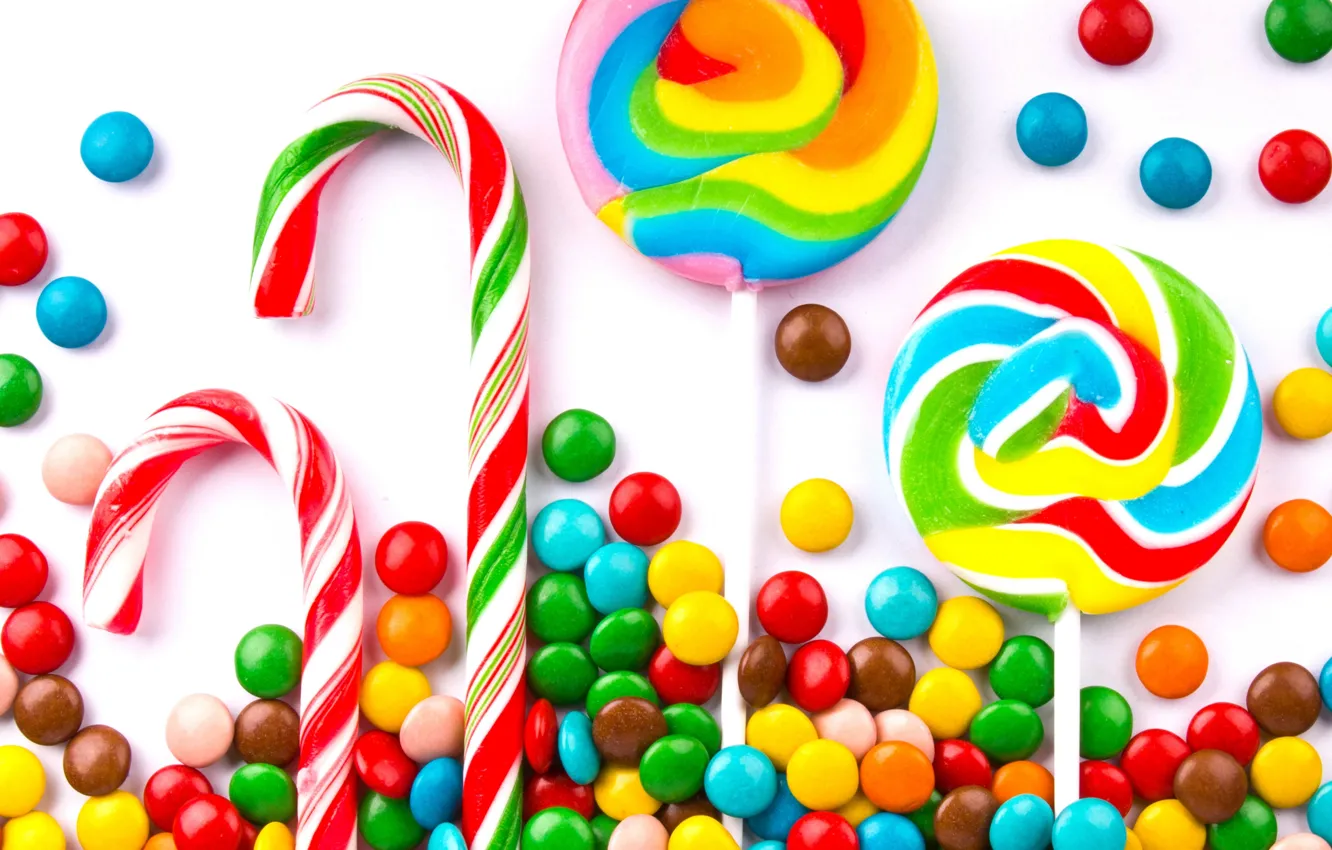 Фото обои colorful, конфеты, леденцы, sweet, candy
