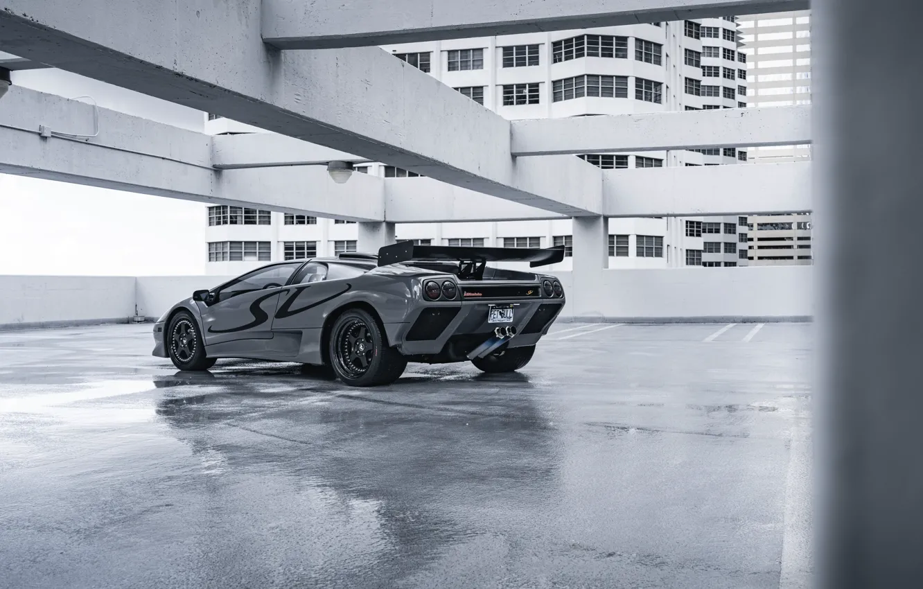 Фото обои Lamborghini, Rear View, Diablo SV