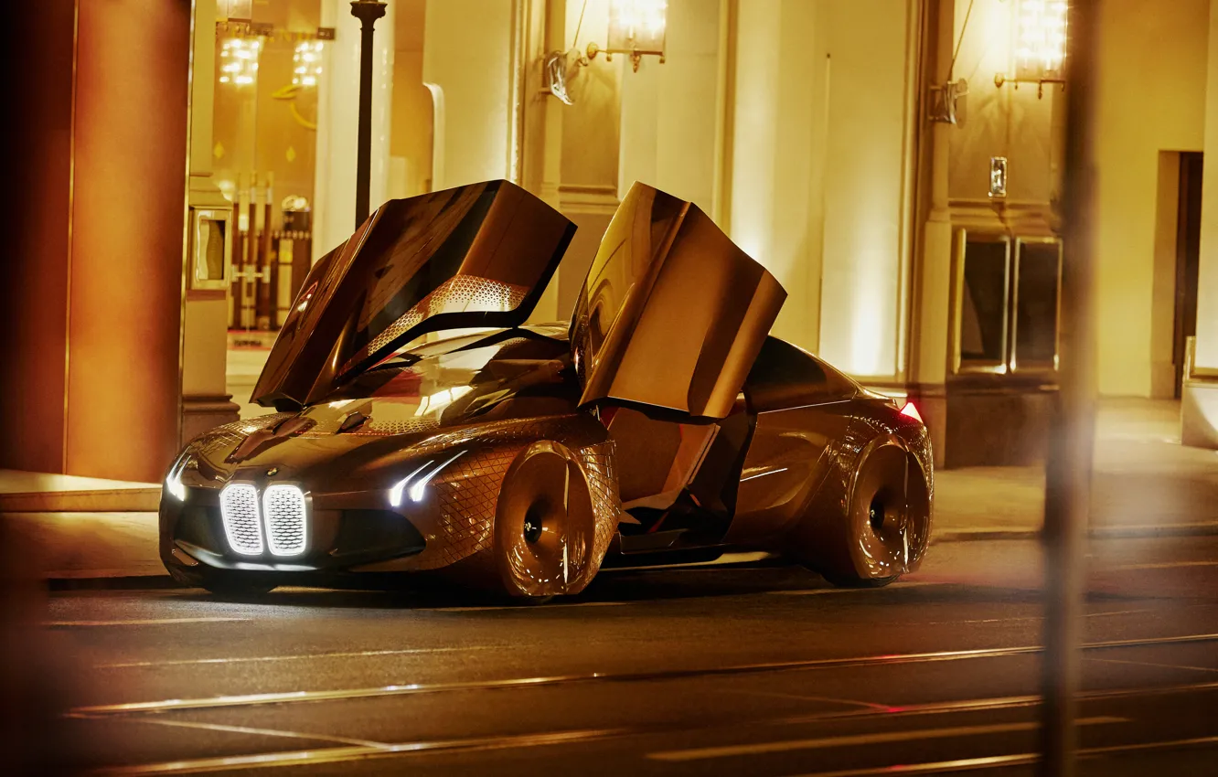 Фото обои Concept, бмв, BMW, концепт, Vision, Next 100