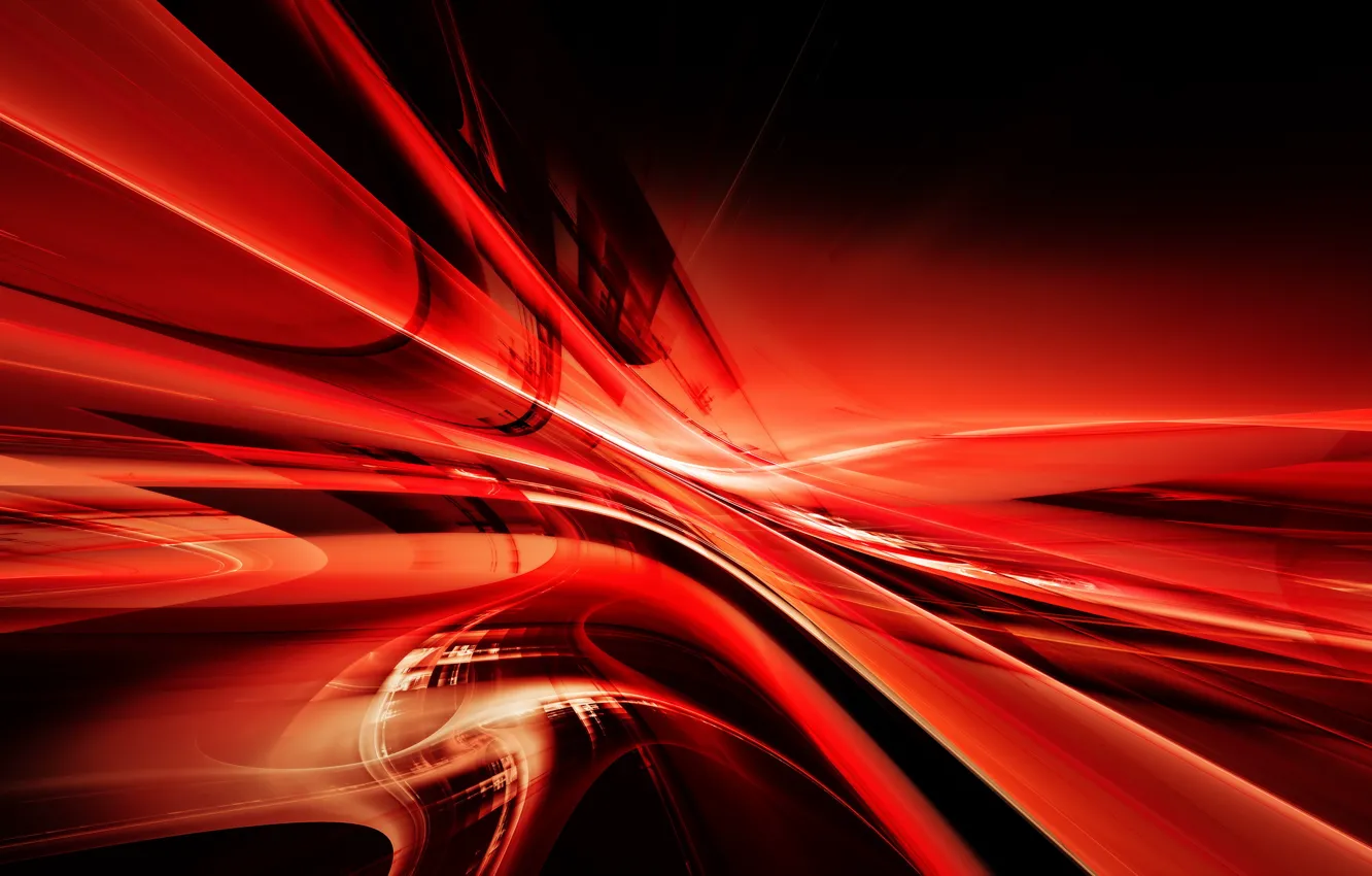 Фото обои линии, красный, абстракция, узор, abstraction