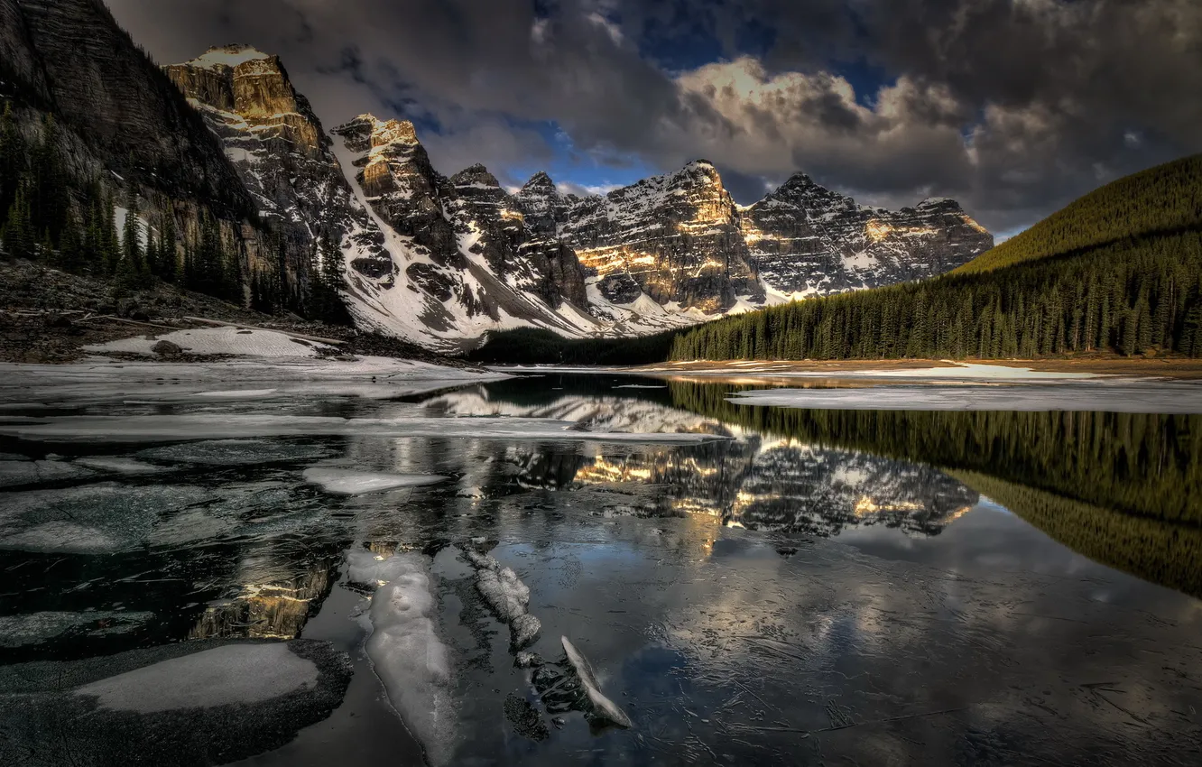 Фото обои Banff National Park, Canada, Moraine Lake