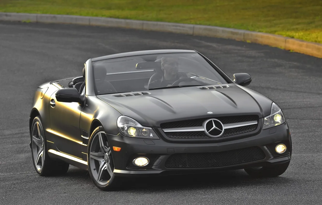 Фото обои авто, машины, Mercedes, мерседесы, Benz SL550 Night Edition