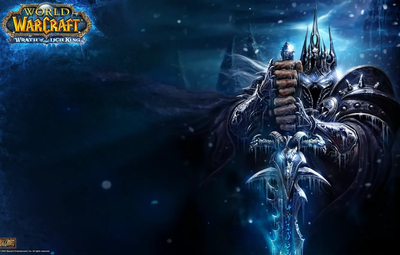 Фото обои WoW, World of Warcraft, Lich King, Король Лич