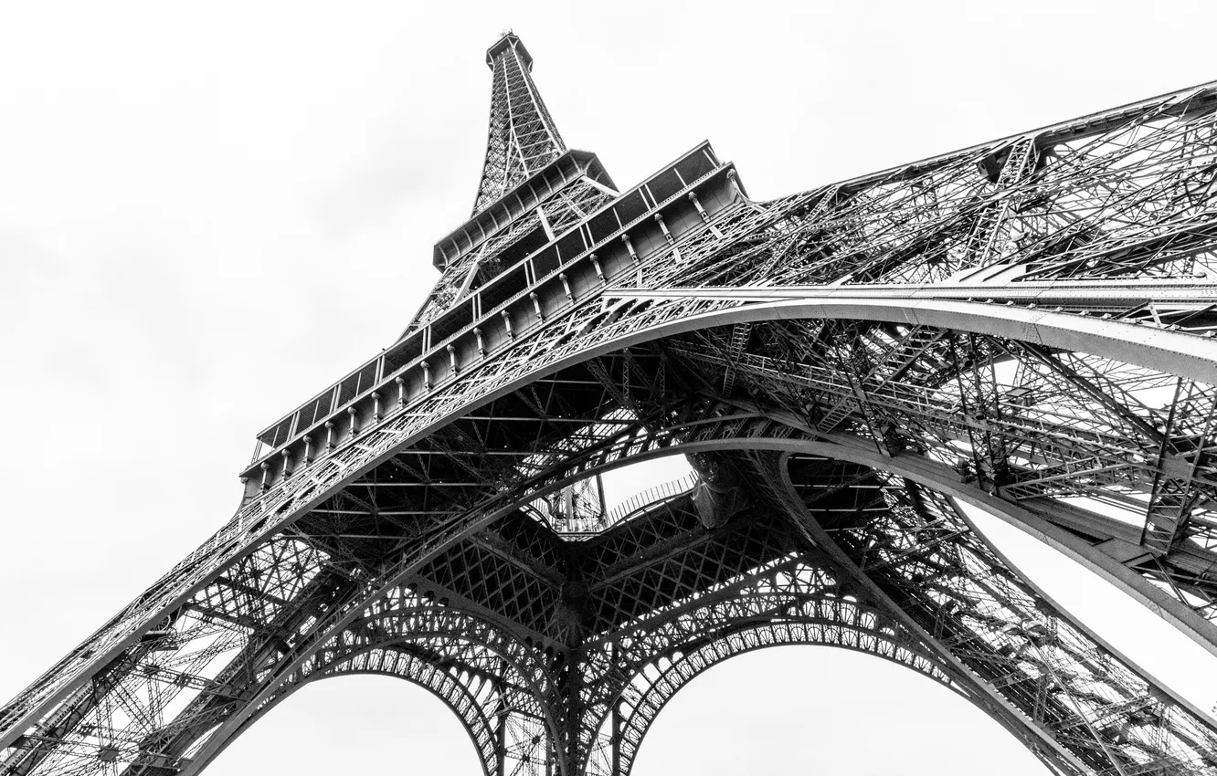 Фото обои конструкция, эйфелева башня, Франция, Париж