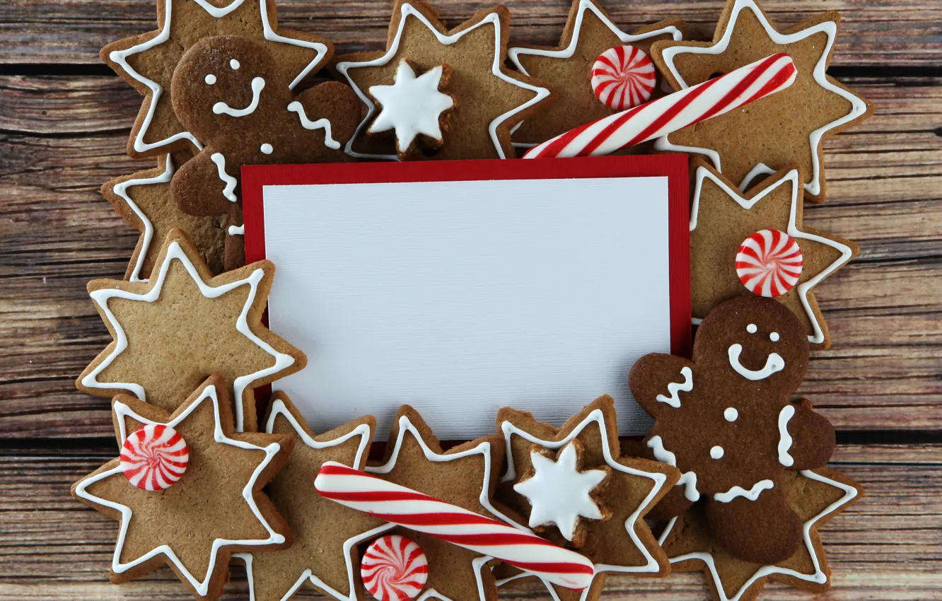 Фото обои праздник, новый год, печенье, конфеты, christmas, декор, глазурь, candy