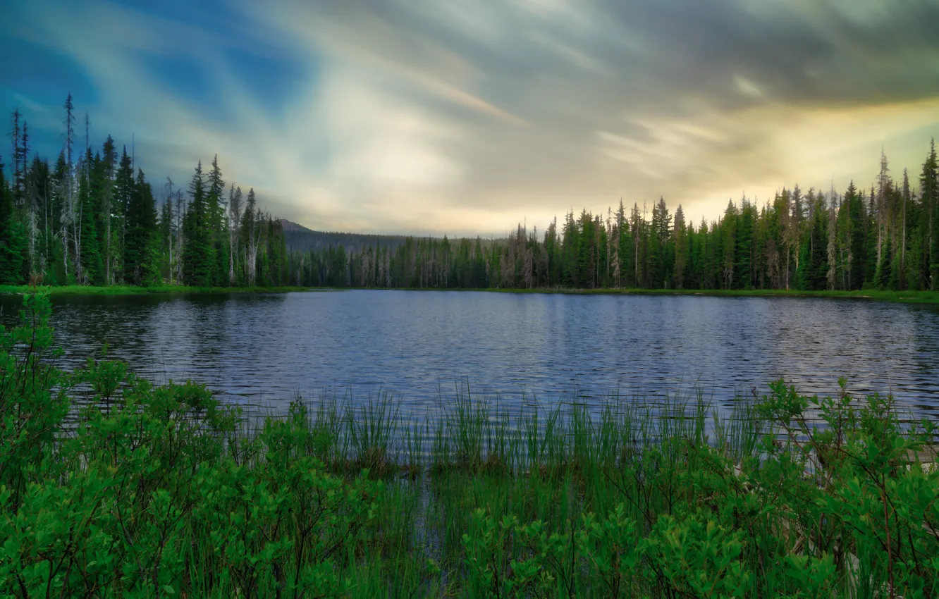 Фото обои United States, Oregon, Belknap Springs, Scott Lake