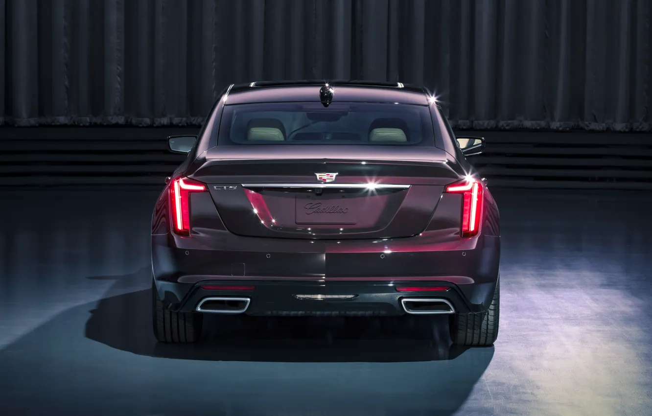 Фото обои Cadillac, вид сзади, 2020, Premium Luxury, CT5
