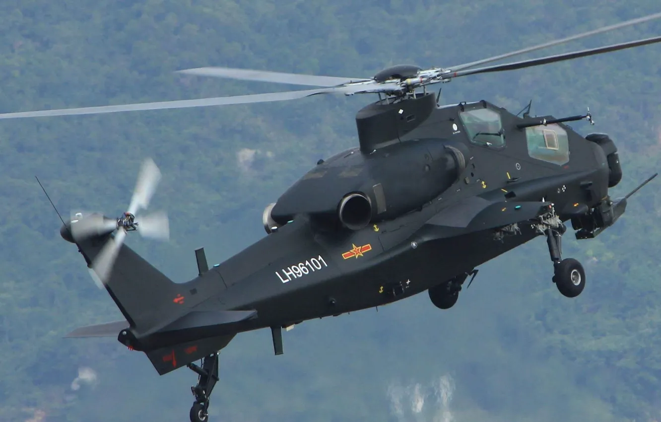 Фото обои Вертолёт, Ударный, КНР, CAIC WZ-10, С участием, ОКБ «Камов», Производства