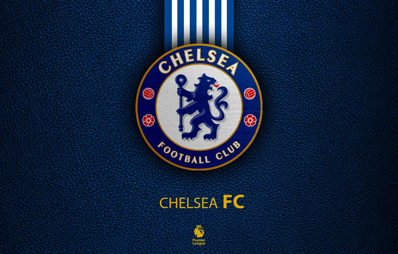 Фото обои wallpaper, sport, logo, football, Chelsea, English Premier League