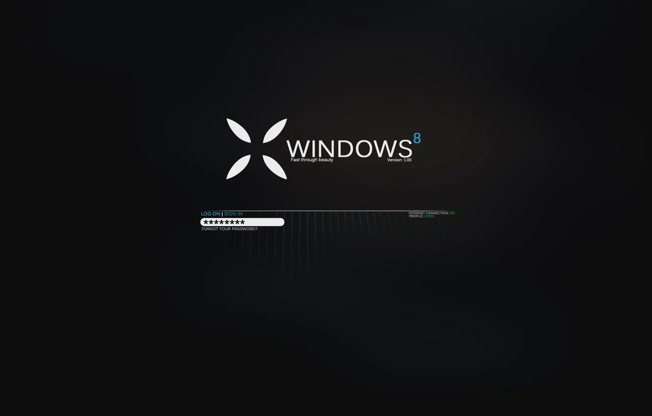 Фото обои windows, черный фон, Hi Tech