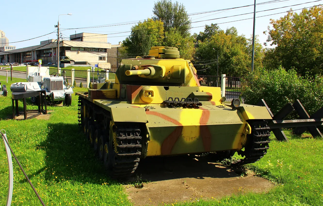 Фото обои Германия, Москва, Танк, Поклонная гора, Музей Г.О.Р.А., Pz.Kpfw.III Ausf L