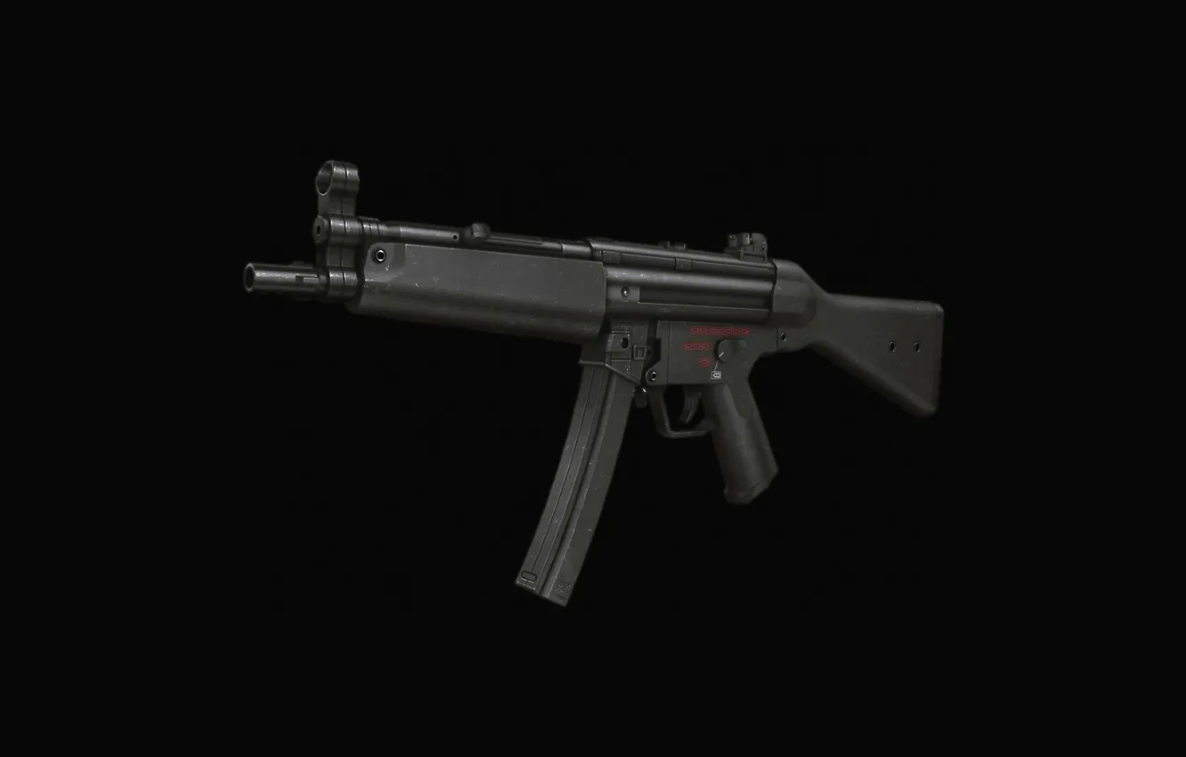 Фото обои темнота, классика, пистолет-пулемёт, MP5
