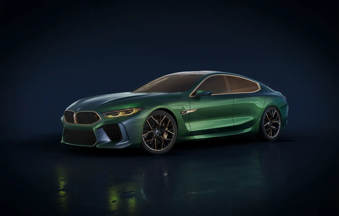 Фото обои Concept, фон, BMW, концепт, Gran Coupe, backgound, вмб