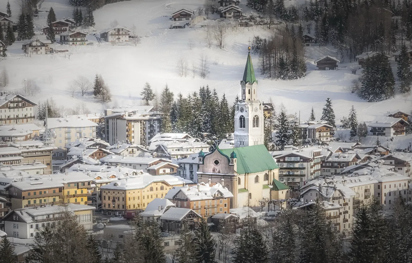 Фото обои Italia, Cortina d'Ampezzo, Belluno - Veneto