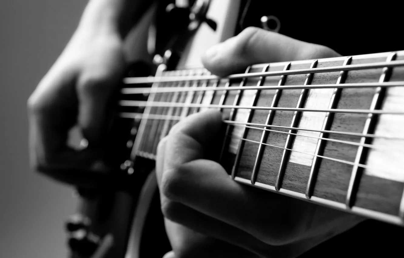 Фото обои guitar, hands, musician