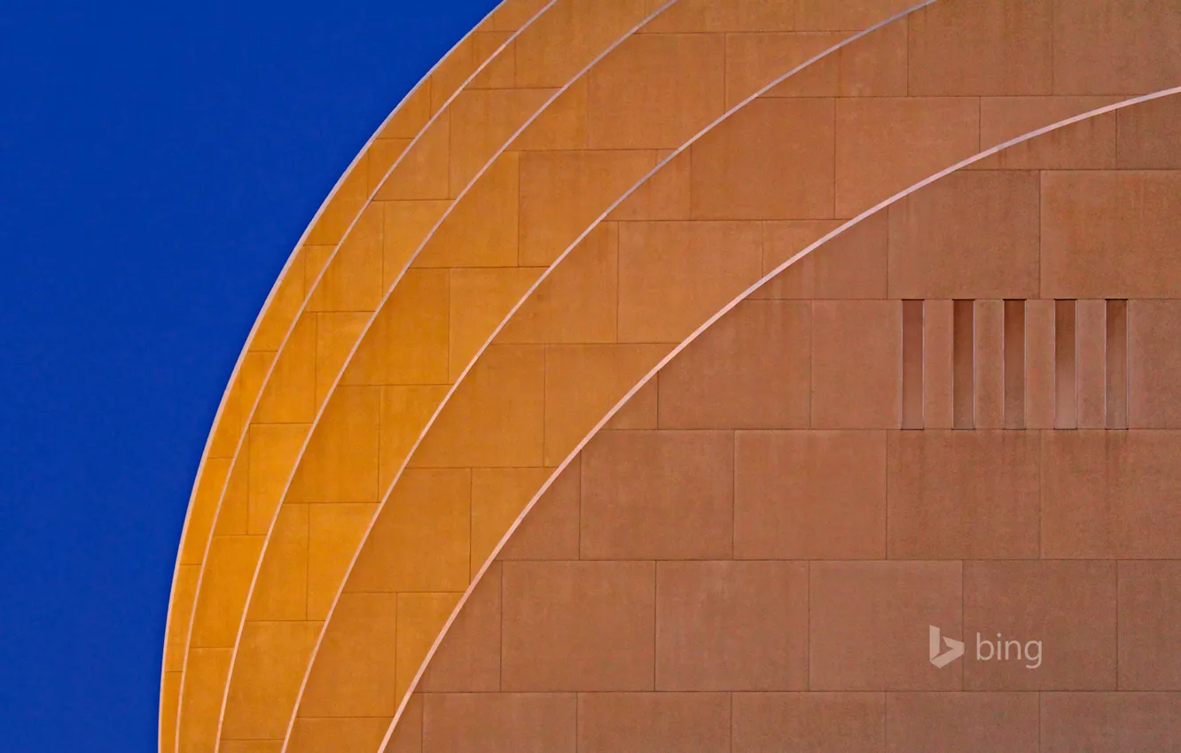 Фото обои небо, здания, Миссури, США, Канзас-Сити, Kauffman Center for the Performing Arts