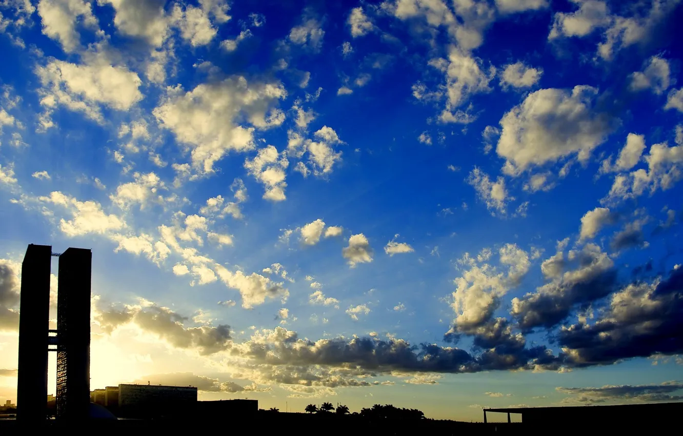 Фото обои nature, sunset, cloud